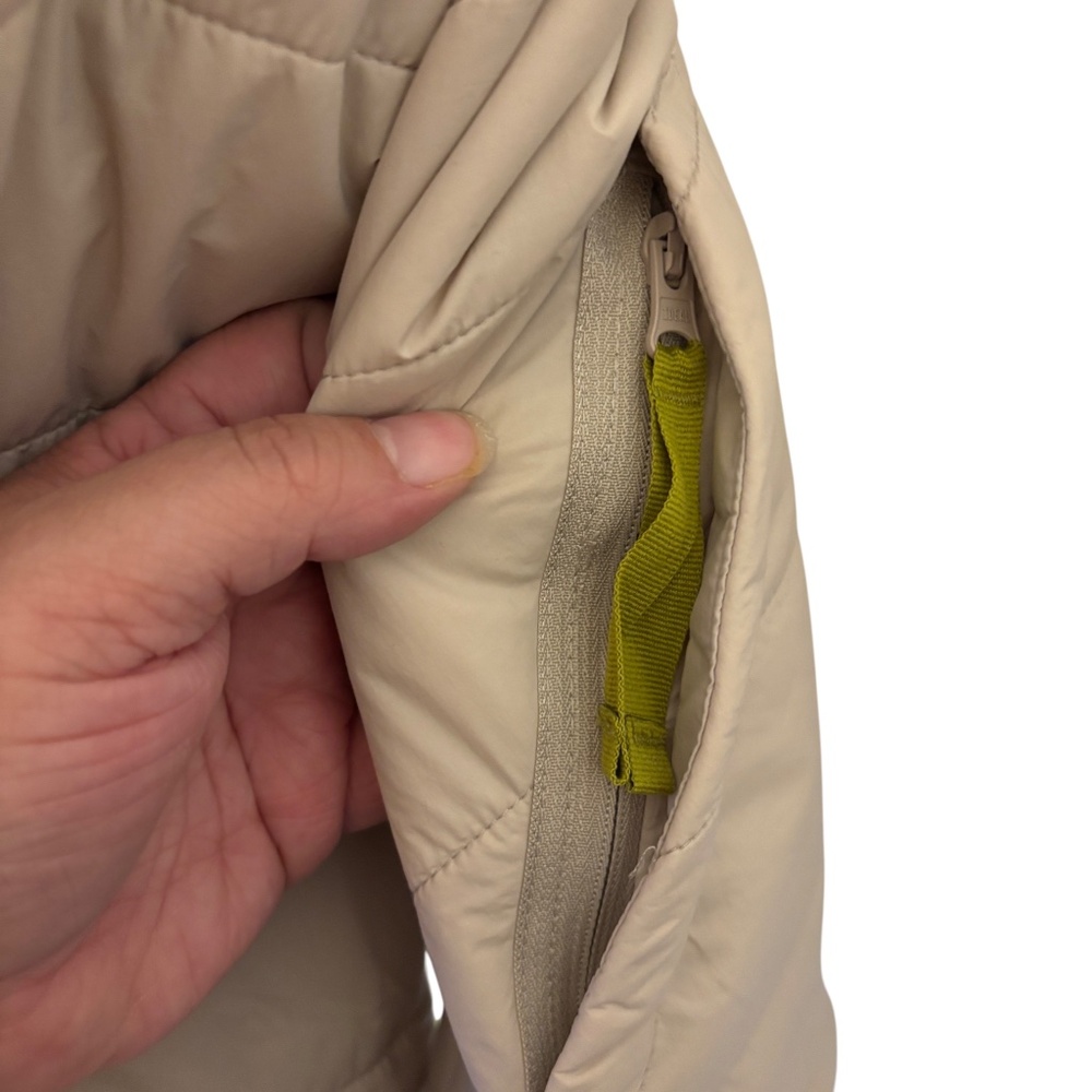 NWT Columbia Heritage Wallowa Insulated Cropped Puffer Jacket Large Beige Green - Picture 11 of 16